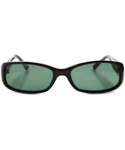 Classic Vintage 90s Deadstock Urban Fashion Tortoise Rectangle Sunglasses - CV18024GL3L $10.35 Rectangular