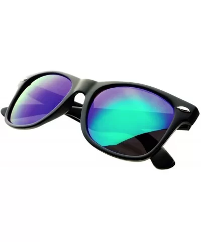 Elements of Gaia Collection Unisex UV400 Horned Tip Outdoor Sunglasses - Carbone Nero (Black) - C612HG6FUVV $6.41 Wayfarer