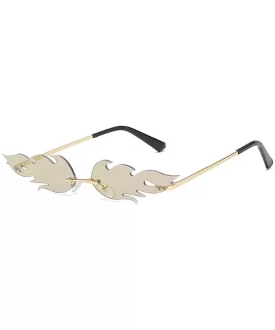 Fashion Men Women Irregular Shape Sunglasses Glasses Vintage Retro Style - C - CY193XH6ZHO $8.07 Semi-rimless