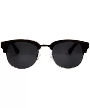 Black Bamboo Sunglasses with Pouch and Case SP001 - CJ18D0DAMYH $25.49 Sport