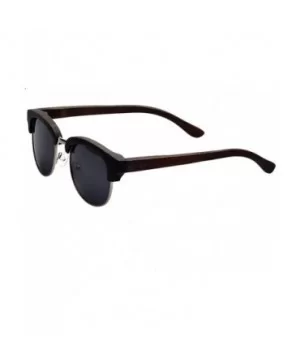 Black Bamboo Sunglasses with Pouch and Case SP001 - CJ18D0DAMYH $25.49 Sport