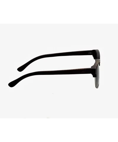 Black Bamboo Sunglasses with Pouch and Case SP001 - CJ18D0DAMYH $25.49 Sport