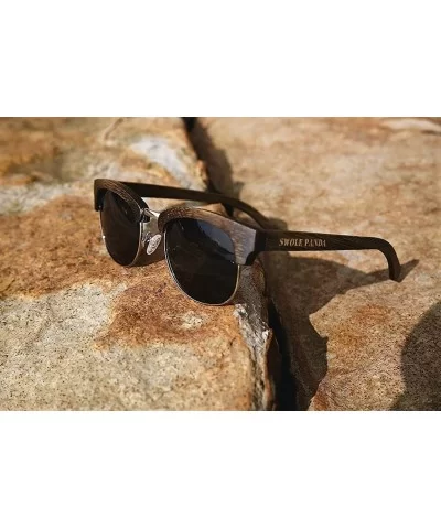 Black Bamboo Sunglasses with Pouch and Case SP001 - CJ18D0DAMYH $25.49 Sport