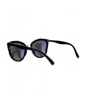 Womens Sunglasses Stylish Retro Fashion Butterfly Frame Color Mirror Lens - Black Silver (Yellow Mirror) - CX189273IAC $7.11 ...