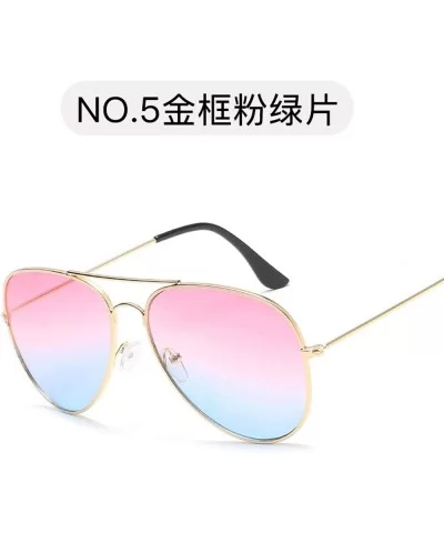 New Fashion Tinted Color Lens Ladies Round Sunglasses Men Women Retro Yellow Red Vintage Tiny Sun Glasses - 2 - C5198ZTOKI9 $...