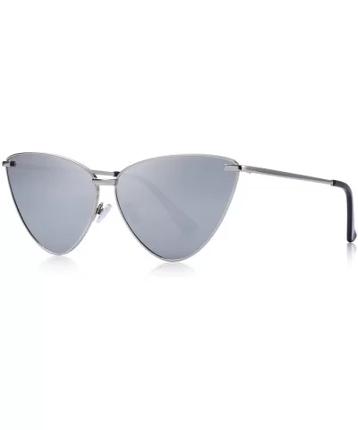 Women Retro Vintage Cat Eye Sunglasses for Women UV400 Protection S6083 - Silver - CR18D5Z2TGA $10.85 Cat Eye