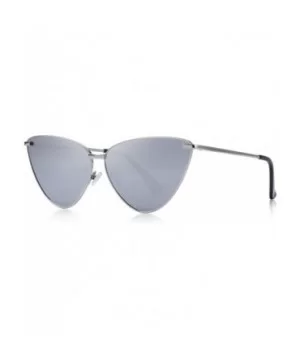 Women Retro Vintage Cat Eye Sunglasses for Women UV400 Protection S6083 - Silver - CR18D5Z2TGA $10.85 Cat Eye