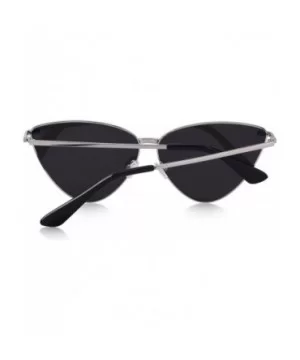 Women Retro Vintage Cat Eye Sunglasses for Women UV400 Protection S6083 - Silver - CR18D5Z2TGA $10.85 Cat Eye