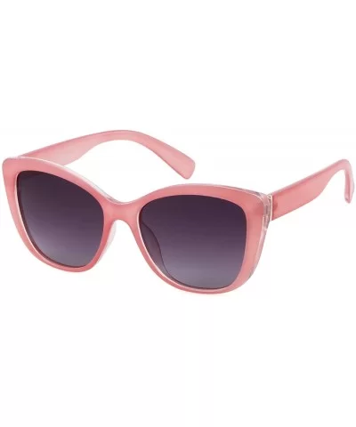 Jackie O Cat Eye Sunglasses Oversized Vintage Polarized Sunglasses for Women - Pink - CY18YYW460G $12.03 Cat Eye