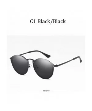 Luxury Brand Women Round Sunglasses Male Female Metal Frame G15 Lens 58051 C1 - 58051 C7 - C718YZUND4U $7.05 Aviator