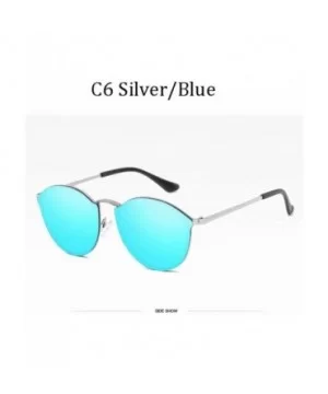 Luxury Brand Women Round Sunglasses Male Female Metal Frame G15 Lens 58051 C1 - 58051 C7 - C718YZUND4U $7.05 Aviator