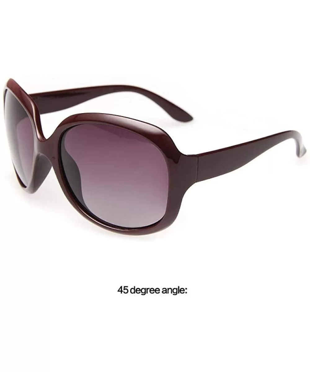 Multi Oversized Polarized Sunglasses Women Brand Design Retro Sun Glasses 1 - 2 - CR18XE9ZYMR $7.54 Aviator