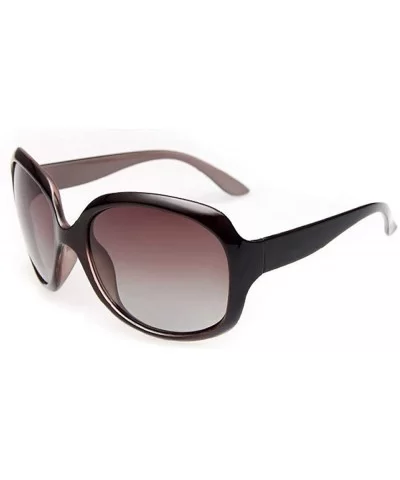 Multi Oversized Polarized Sunglasses Women Brand Design Retro Sun Glasses 1 - 2 - CR18XE9ZYMR $7.54 Aviator