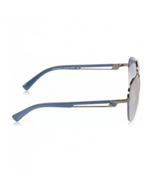 Men's 5016SP Metal Aviator Sunglasses with 100% UV Protection- 60 mm - Gunmetal & Blue - CV18EGYSQOT $27.19 Semi-rimless