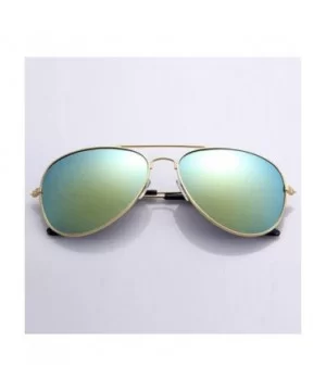 Hot sale!!!Aviator Large Metal Non-Mirrored Polarized Sunglasses - Goldgold - CZ180Q2OTUQ $3.87 Square