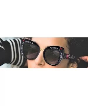 Transparent Snake Cat Eye Sunglasses Men Women Big Frame Fashion Shades UV400 Vintage Glasses - CU18U560UQ0 $12.20 Cat Eye