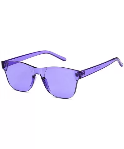 Unisex Sunglasses Retro Red Drive Holiday Oval Non-Polarized UV400 - Purple - CI18RLZCM87 $6.03 Oval