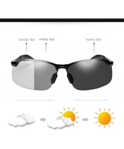 Classic Driving Photochromic Sunglasses Men Polarized Chameleon Discoloration Sun Glasses Anti-glare Goggles - CZ1985K405S $1...