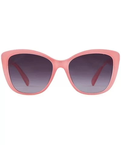 Jackie O Cat Eye Sunglasses Oversized Vintage Polarized Sunglasses for Women - Pink - CY18YYW460G $12.03 Cat Eye