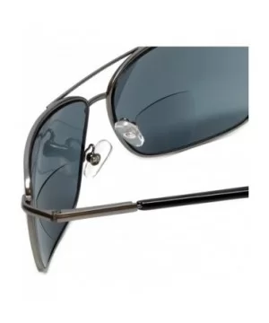 Designer Bi-Focal Reading Sunglasses Jordan - Gunmetal - CF187Y4ZGA6 $18.53 Aviator