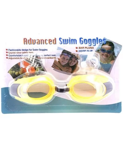 Youth Children Goggles Waterproof Goggles Swimming Supplies - Yellow - CY18YYZ66E2 $18.90 Goggle