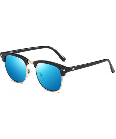 Sunglasses Polarized Antiglare Anti ultraviolet Travelling - Blue - C118WOUCGGO $17.63 Square