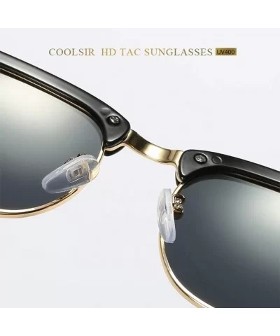 Sunglasses Polarized Antiglare Anti ultraviolet Travelling - Blue - C118WOUCGGO $17.63 Square