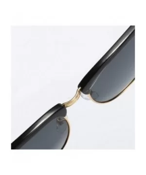 Sunglasses Polarized Antiglare Anti ultraviolet Travelling - Blue - C118WOUCGGO $17.63 Square