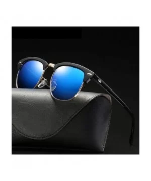 Sunglasses Polarized Antiglare Anti ultraviolet Travelling - Blue - C118WOUCGGO $17.63 Square