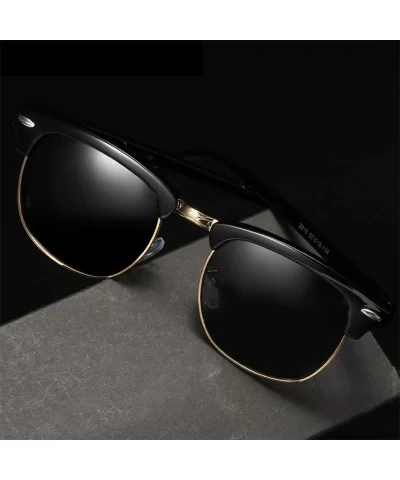 Sunglasses Polarized Antiglare Anti ultraviolet Travelling - Blue - C118WOUCGGO $17.63 Square