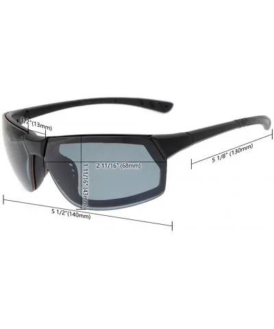 Polycarbonate Polarized TR90 Unbreakable Sport Sunglasses - Black/Silver Mirror - CB12O6E4U5F $13.15 Sport