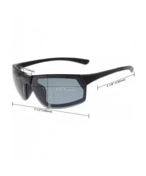 Polycarbonate Polarized TR90 Unbreakable Sport Sunglasses - Black/Silver Mirror - CB12O6E4U5F $13.15 Sport