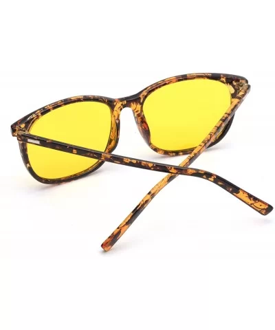 HD Night Driving Glasses for Men Women Anti-glare Safety Glasses- Perfect for Any Weather - Leopard - CG180L9K4CX $23.35 Rect...