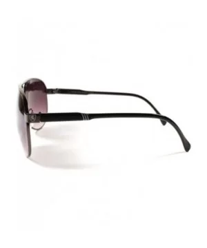 Designer Fashion 80s 90s Retro Mens Womens Aviator Sunglasses - Gunmetal - C718XL82R50 $8.99 Aviator