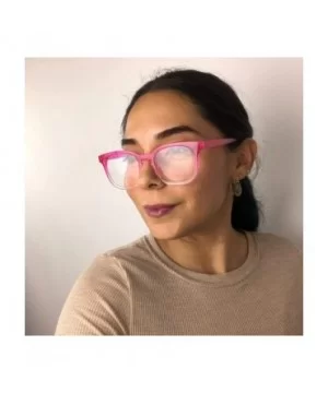 Semi Oversized Reading Readers Strength - Acrylic Pink - C7196MUM029 $10.22 Oval