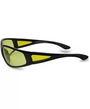 Driving Bifocal Polycarbonate Reading Sunglasses - Shiny Black - Yellow - C518WA37CK0 $15.09 Sport