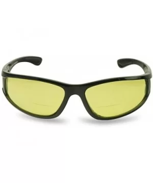 Driving Bifocal Polycarbonate Reading Sunglasses - Shiny Black - Yellow - C518WA37CK0 $15.09 Sport