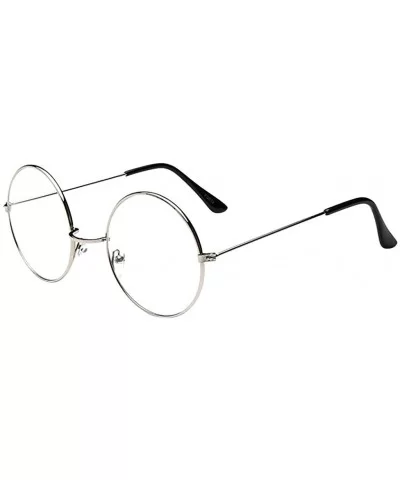 Fashion Sunglasses Glasses Vintage - Silver - CT18SCYDL3U $5.08 Oval