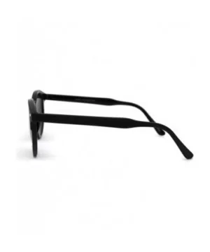 Mod Round Thick Plastic Keyhole Horn Rim Sunglasses - Black Green - CM18ZDWML9G $8.05 Round