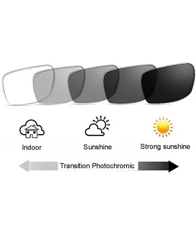 Men Women Fashion Bifocal Reading Glass Retro Transition Photochromic UV400 Anti-UV Reader - Black - C618Z4C6TO5 $22.82 Recta...