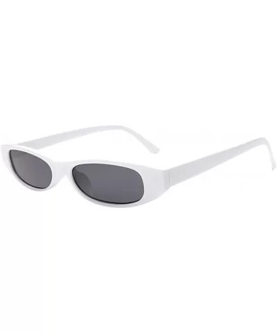 Fashion Small Cat Eye Sunglasses For Women Plastic Frame Mirrored Lens - F - CI18DWHE7KD $4.05 Cat Eye