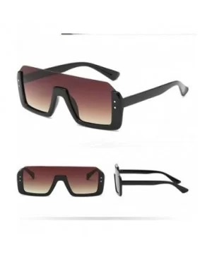 Fashion Retro Vintage Womens Mens Brand Designer Style Sunglasses - Coffee - CT18OAMA5WU $6.70 Square