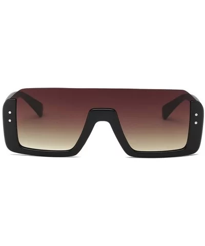 Fashion Retro Vintage Womens Mens Brand Designer Style Sunglasses - Coffee - CT18OAMA5WU $6.70 Square