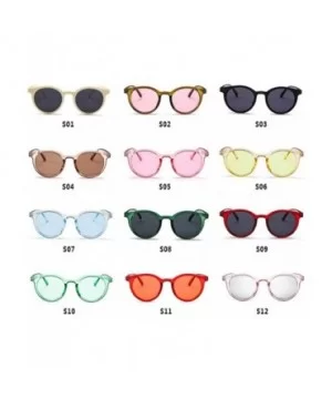 MOD-Style Cat Eye Round Frame Sunglasses A Variety of Color Design - S08 - CJ189OM2WAI $11.96 Square