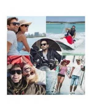 Polarized Sunglasses For Men Women Retro TR90 Frame Square Shades Vintage Classic Sun Glasses - CV189YUKMSX $10.91 Oversized