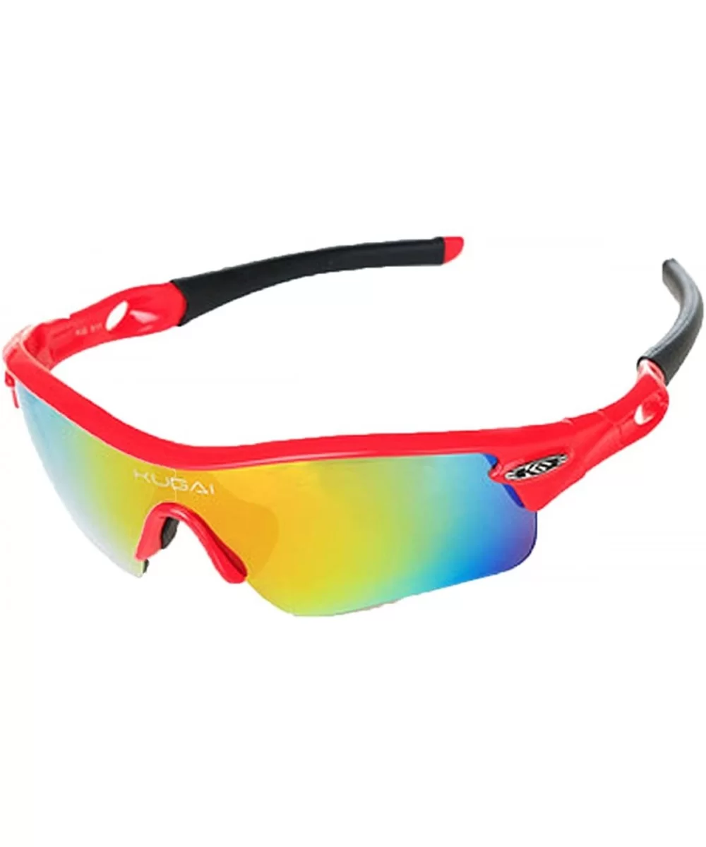 Polarized Sunglasses Interchangeable Cycling Baseball - 2 - CZ184KDLREM $32.69 Sport