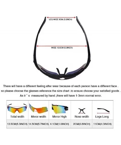 Polarized Cycling Sunglasses Goggles Exchangeable - CC1219FINQ9 $14.49 Goggle