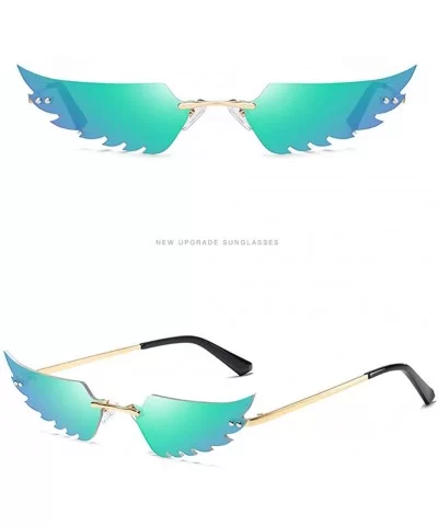 Fashion Irregular Glasses Classic Vintage Design Style Sunglasses Resin Lens Sunglasses - Unisex - Green - C8199Y3X9TZ $14.48...