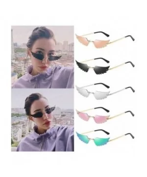 Fashion Irregular Glasses Classic Vintage Design Style Sunglasses Resin Lens Sunglasses - Unisex - Green - C8199Y3X9TZ $14.48...