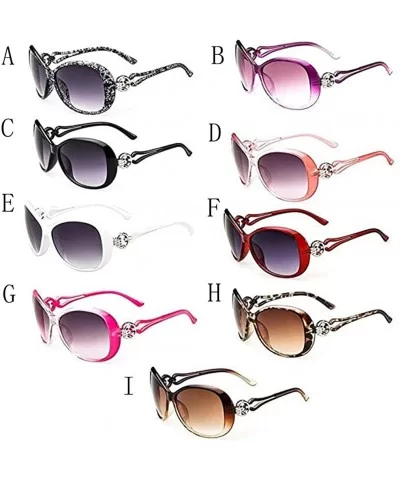 Vintage Sunglasses UV400 New Fashion Unisex Stylish Glasses Shades Eyewear - Purple - CD196Z02OSL $6.10 Oval